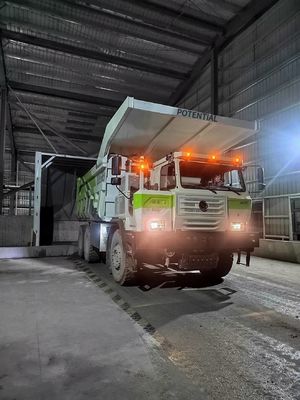 6x4 Drive System Electric Mining Dump Truck with Rated Drive Motor Power Of 250KW
